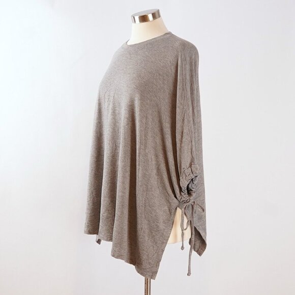 Motherhood Maternity Nursing Poncho Sweatshirt - Grey - One Size - Picture 2 of 6